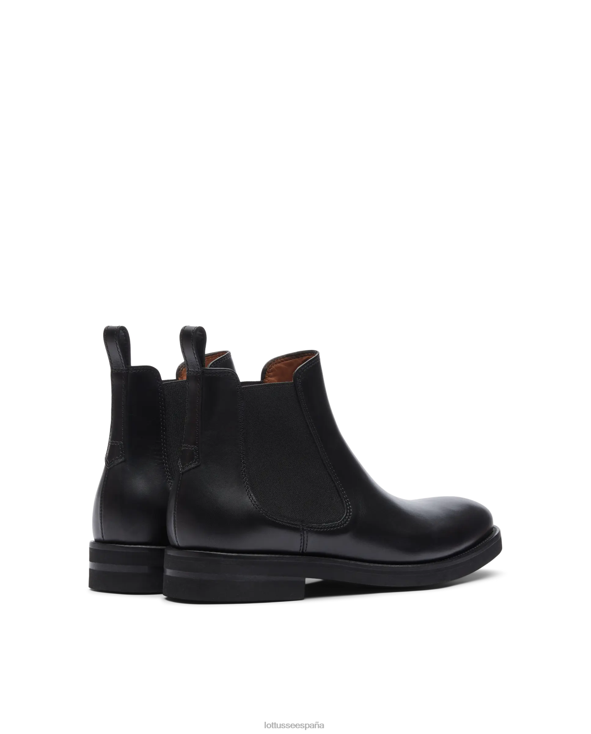 Lottusse botas holborn de becerro negro hombres calzado V40NX17
