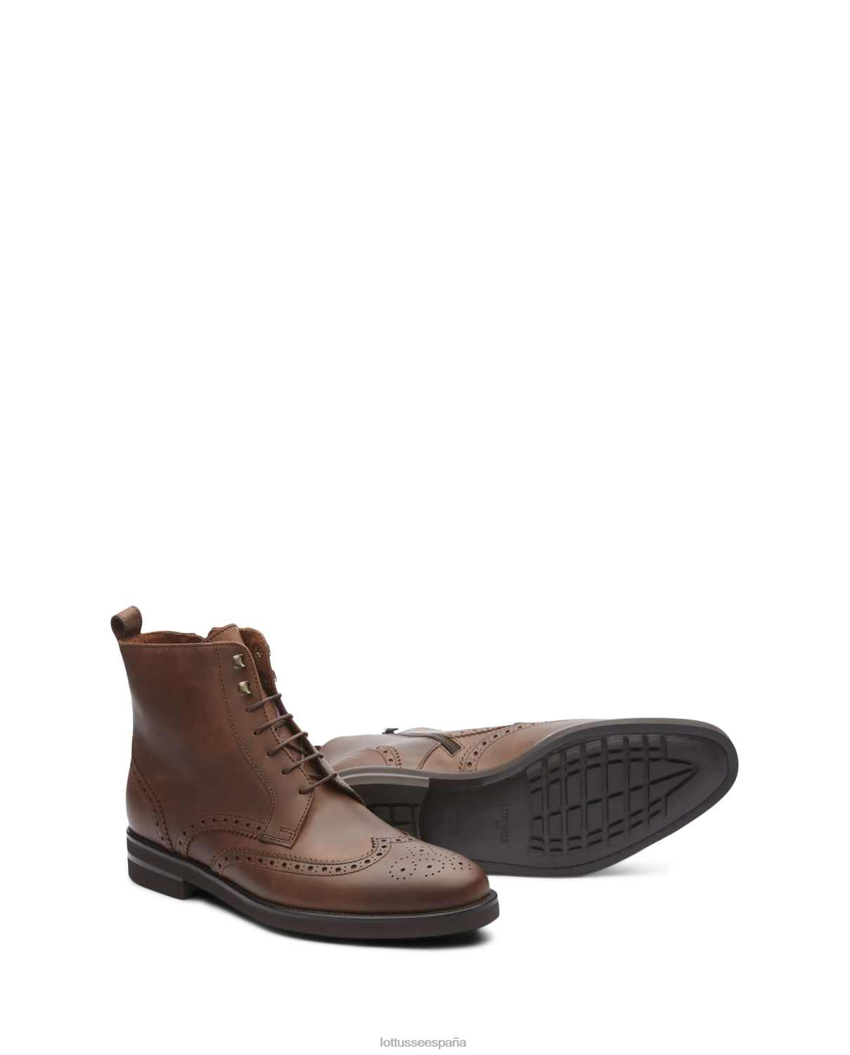 Lottusse botas holborn enceradas marrón hombres calzado V40NX149