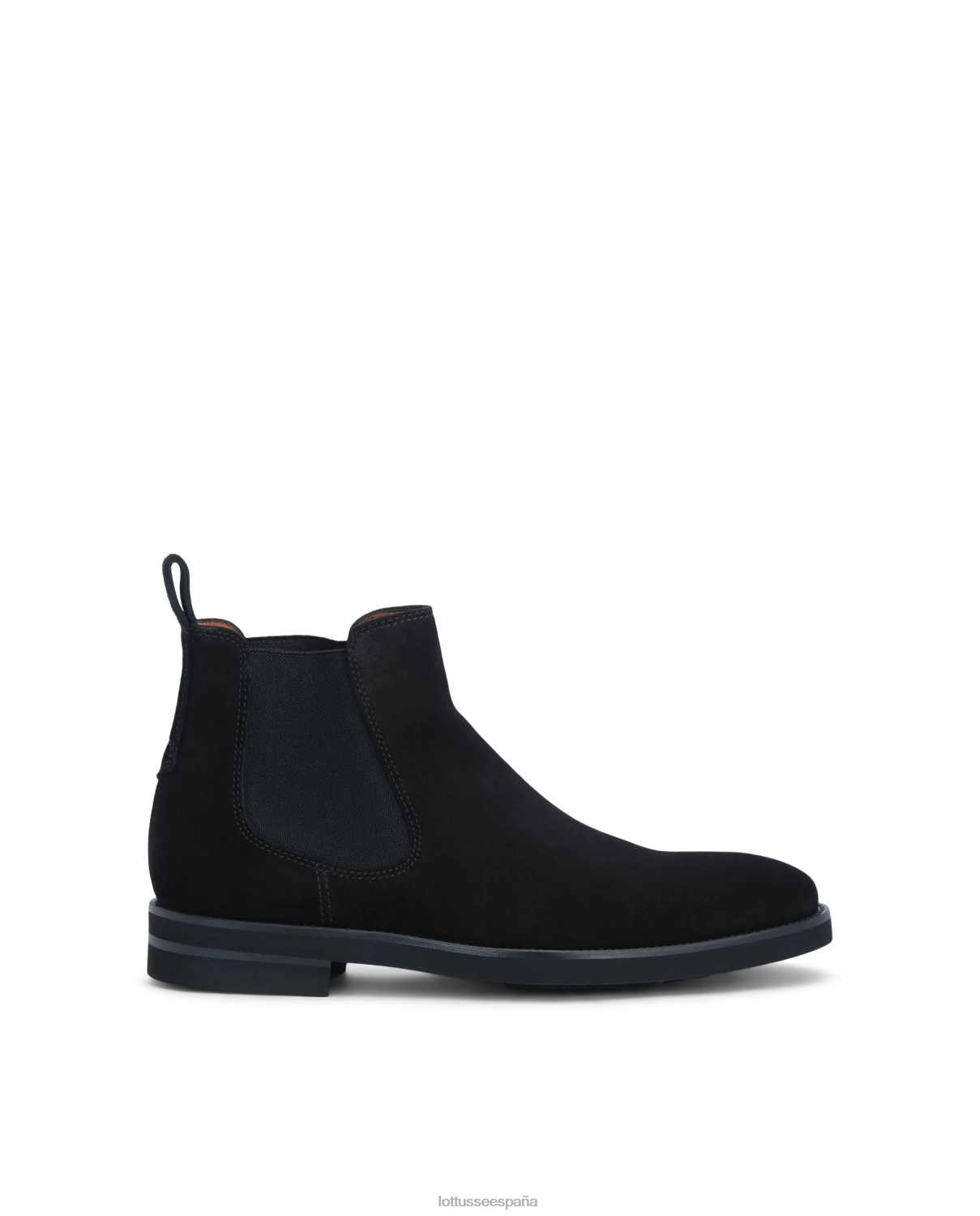 Lottusse botas holborn de ante de becerro negro hombres calzado V40NX146