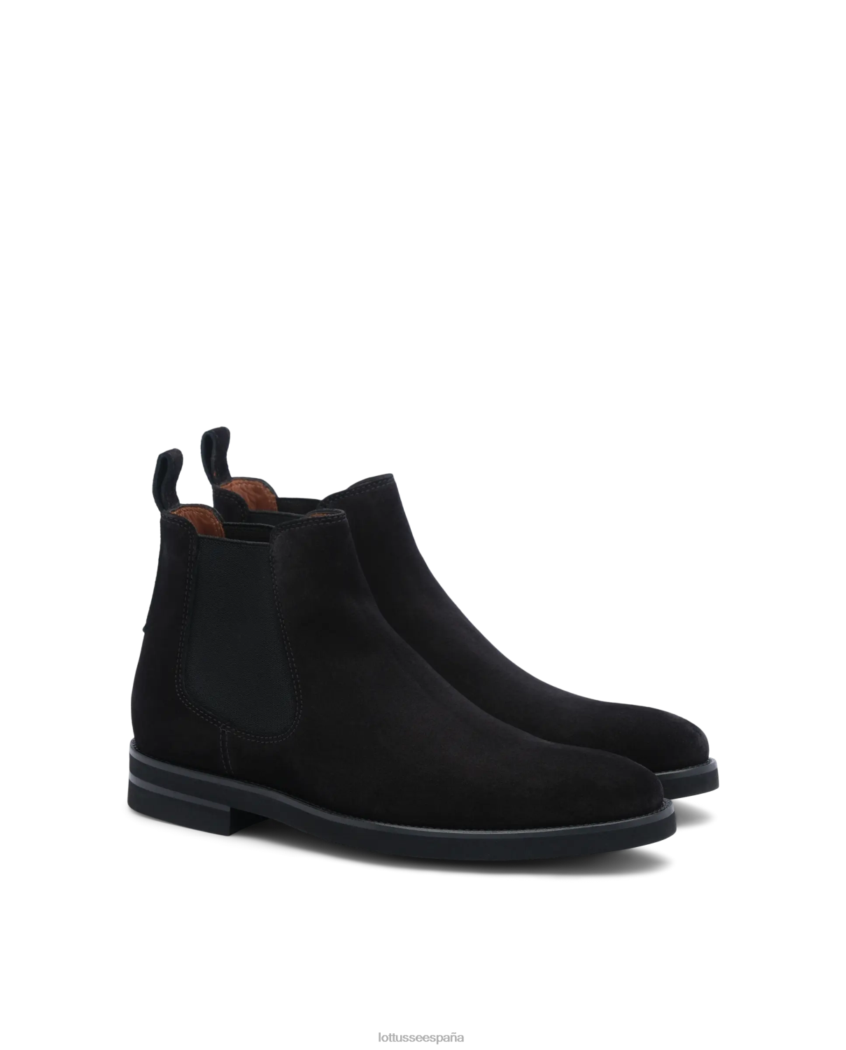 Lottusse botas holborn de ante de becerro negro hombres calzado V40NX146