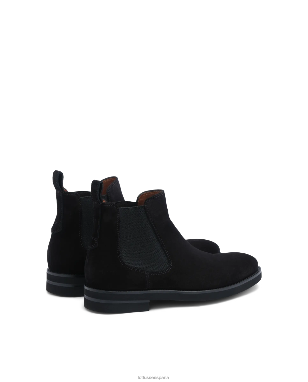 Lottusse botas holborn de ante de becerro negro hombres calzado V40NX146