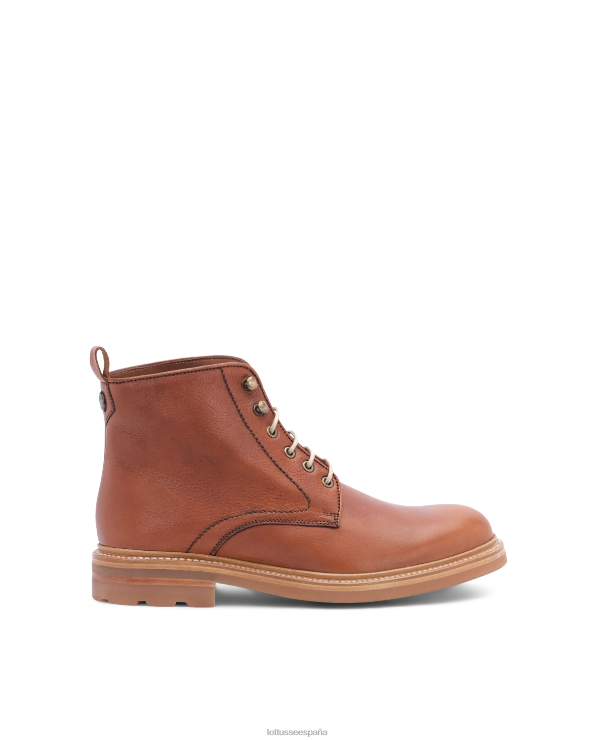Lottusse botas bonaire con cordones marrón hombres calzado V40NX132