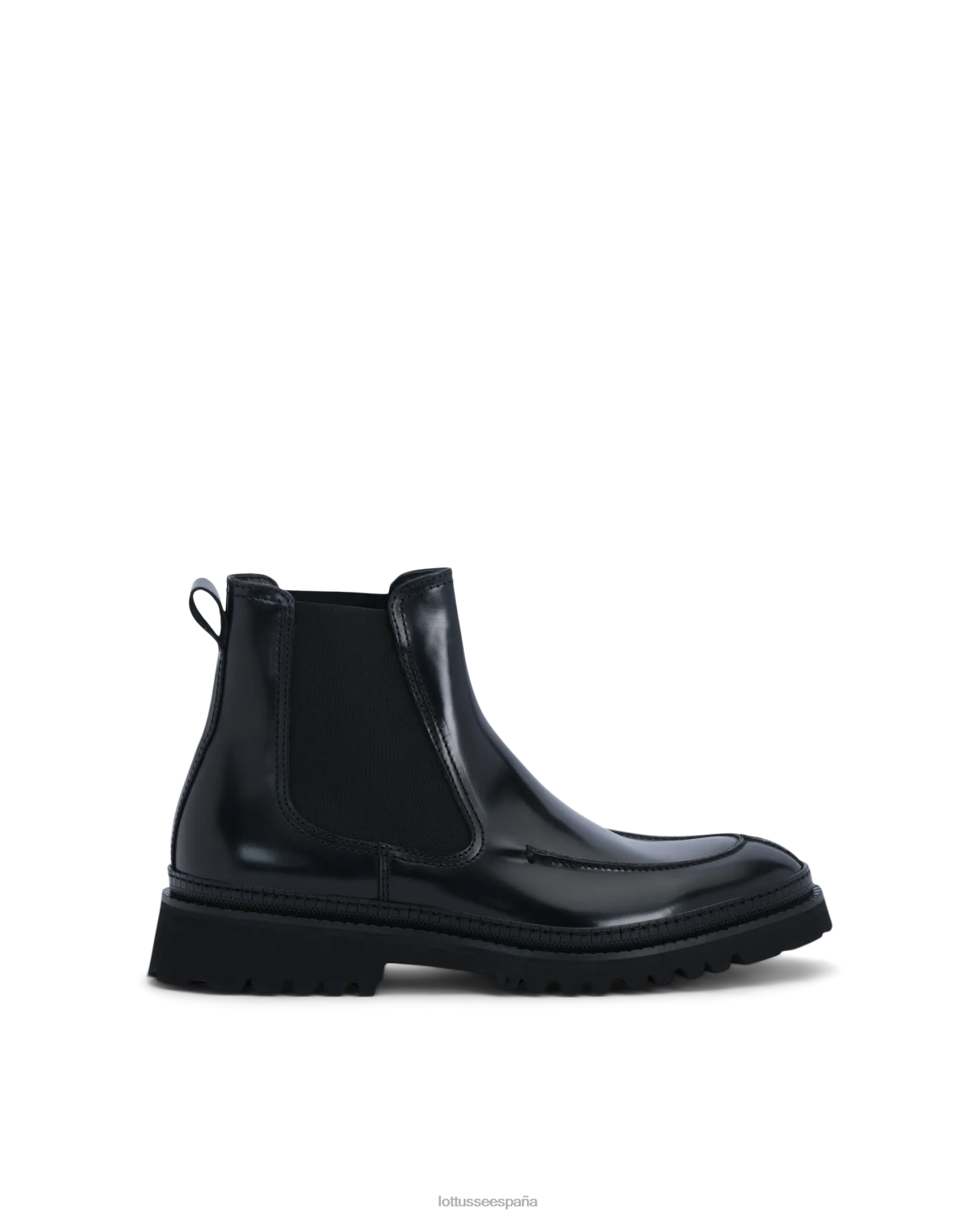 Lottusse botas covent de becerro elásticas negro hombres calzado V40NX174