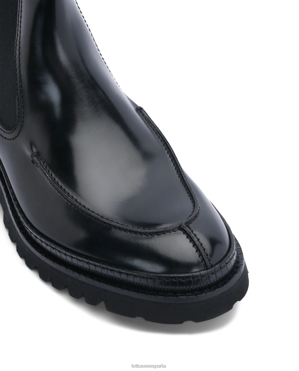 Lottusse botas covent de becerro elásticas negro hombres calzado V40NX174
