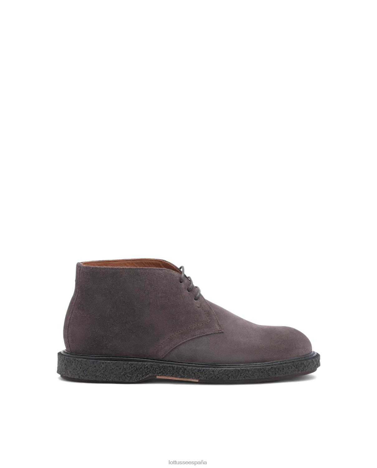 Lottusse botines Brisbane de ante de becerro gris hombres calzado V40NX182