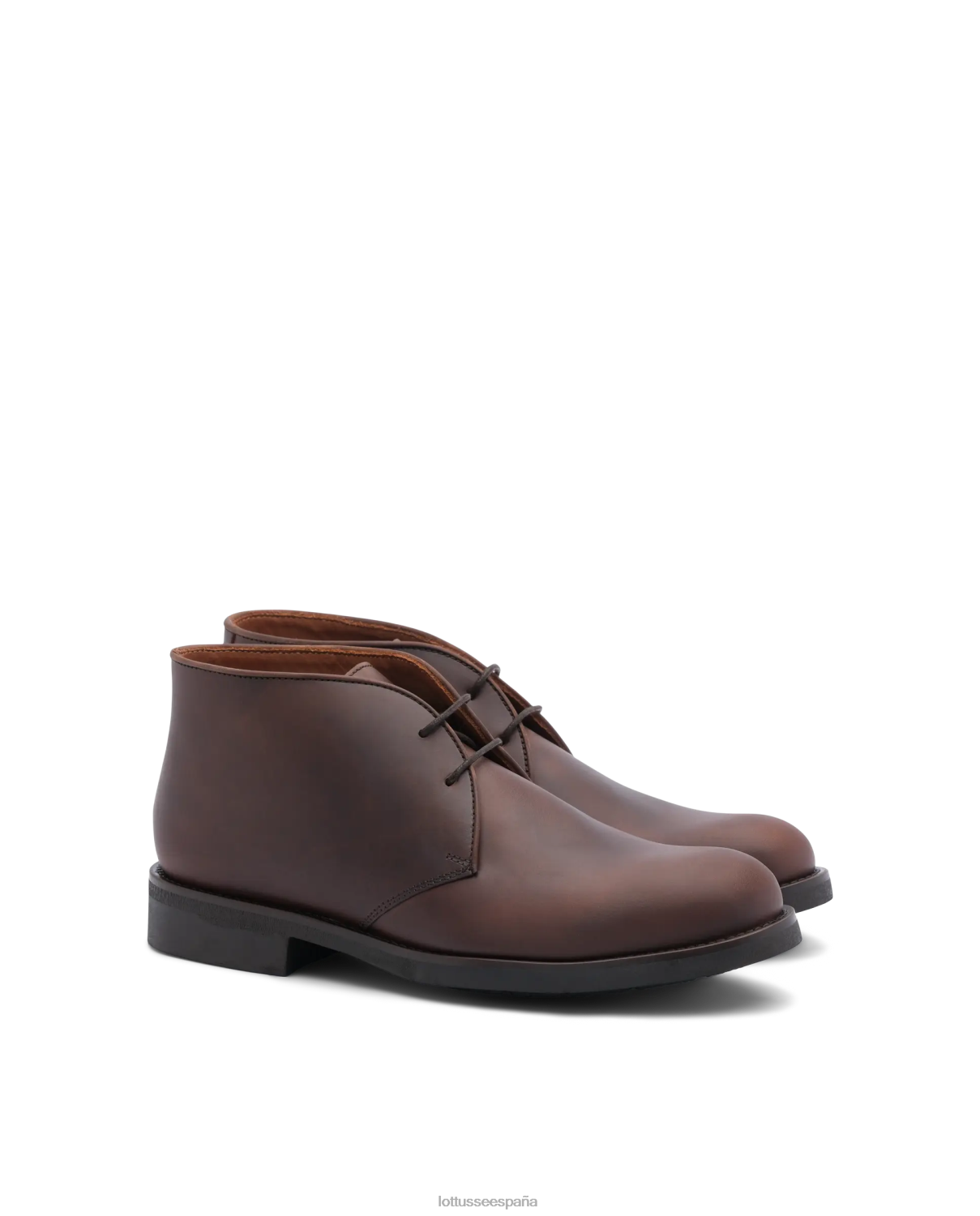 Lottusse botines chelsea encerados de becerro marrón hombres calzado V40NX186