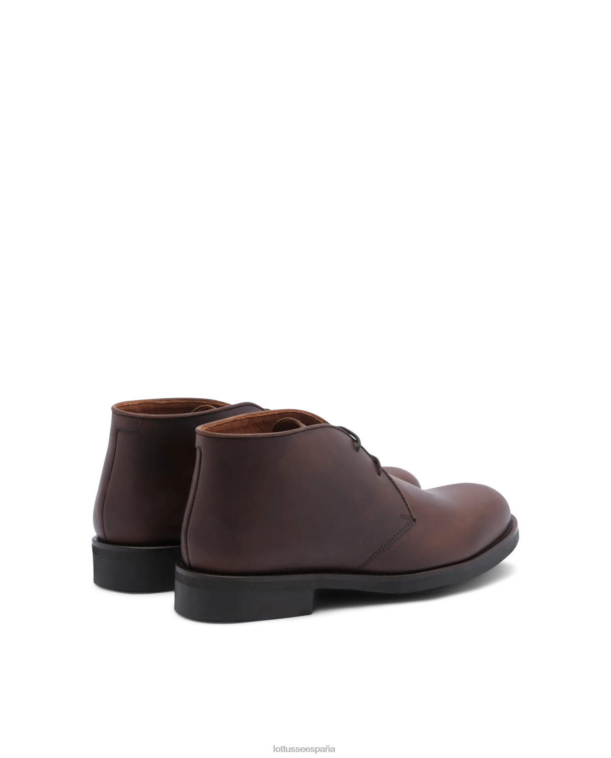 Lottusse botines chelsea encerados de becerro marrón hombres calzado V40NX186