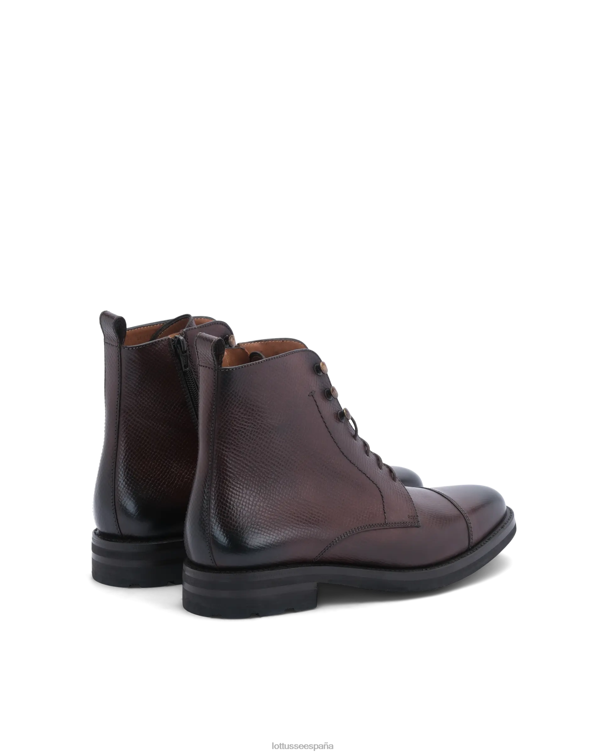 Lottusse botines suaves de becerro premium moca hombres calzado V40NX129