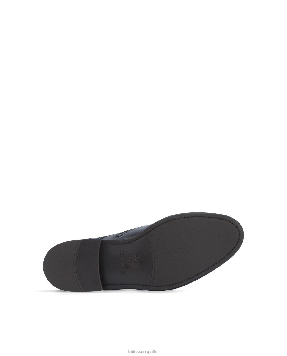 Lottusse derby de becerro brillante premium negro hombres calzado V40NX42