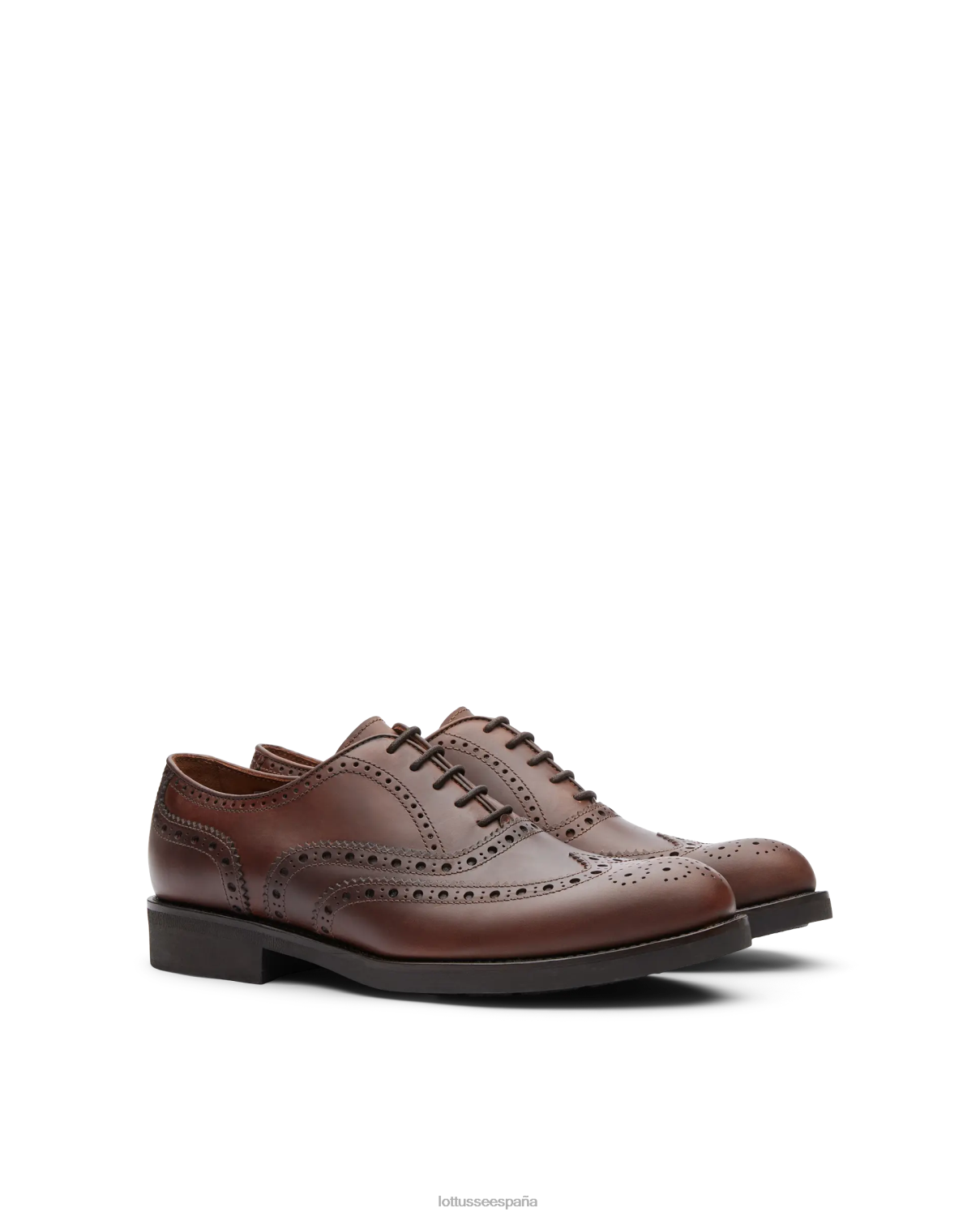 Lottusse derby de becerro de cera chelsea marrón hombres calzado V40NX185