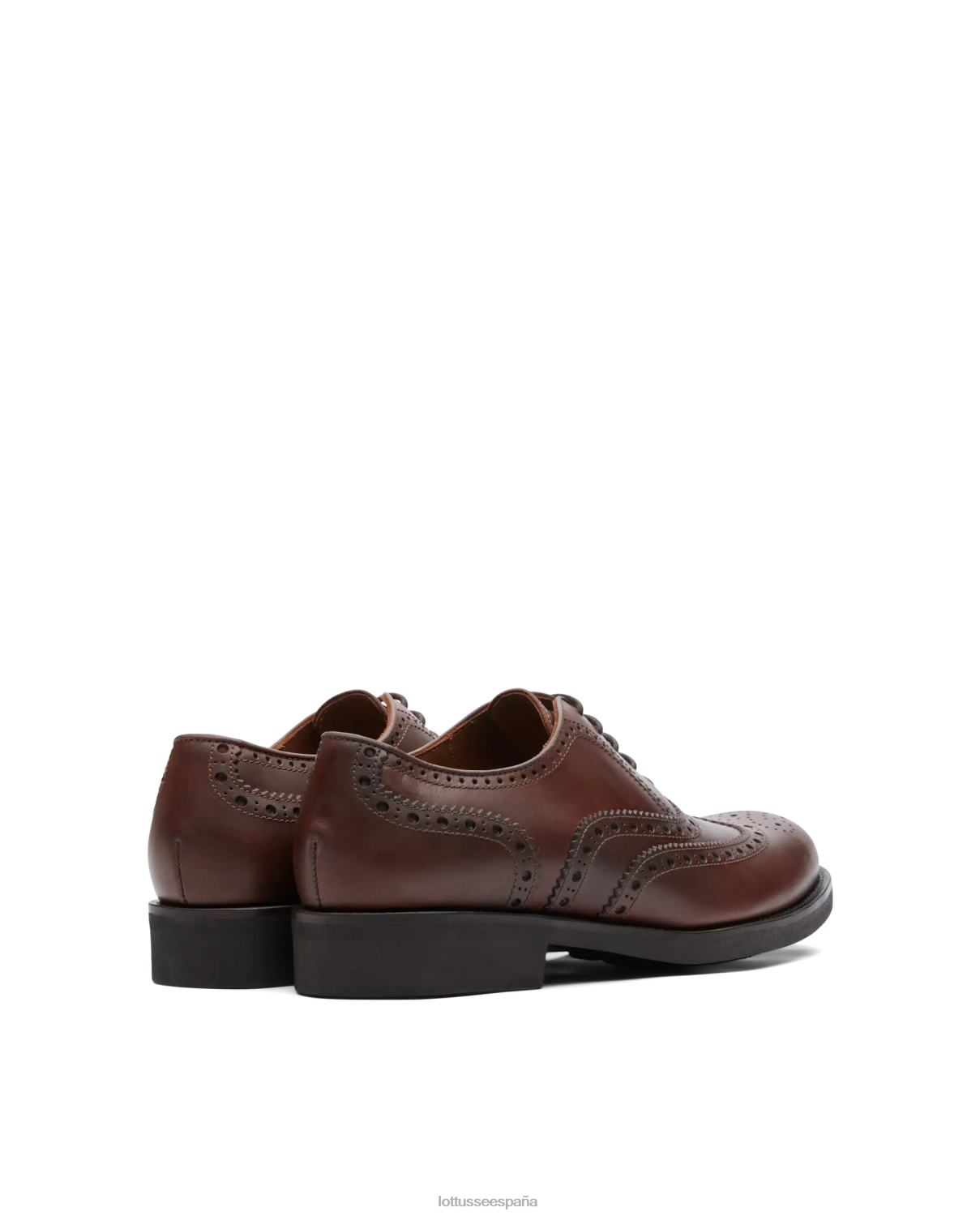 Lottusse derby de becerro de cera chelsea marrón hombres calzado V40NX185