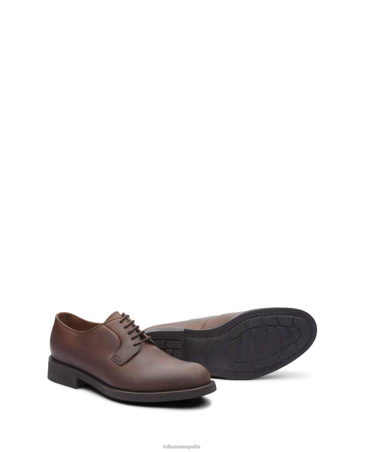 Lottusse derby de becerro de cera chelsea marrón hombres calzado V40NX187
