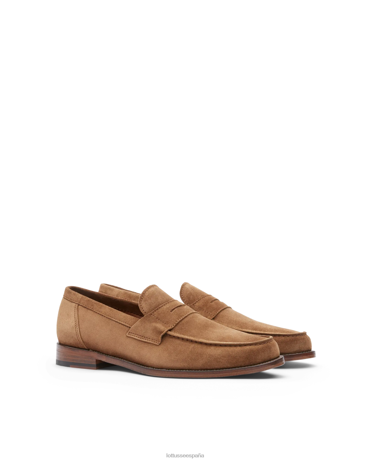 Lottusse mocasines Daytona de ante marrón hombres calzado V40NX64