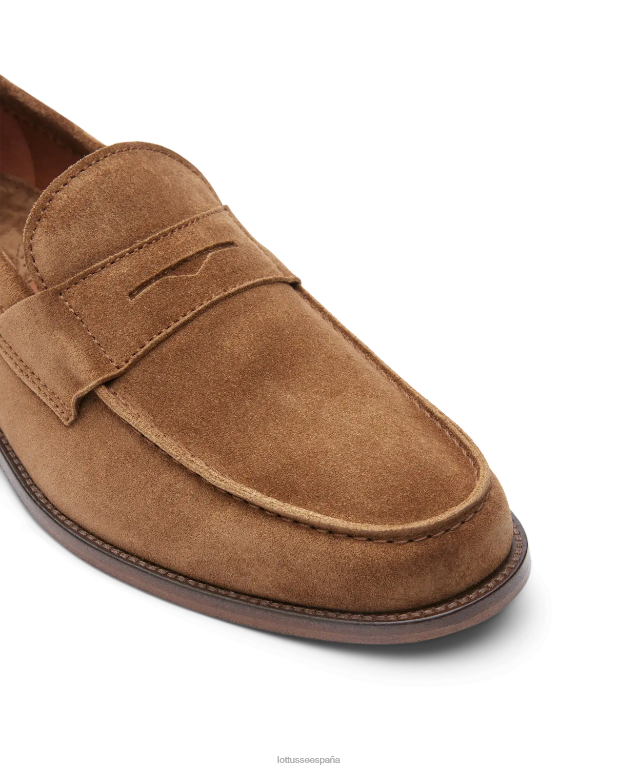 Lottusse mocasines Daytona de ante marrón hombres calzado V40NX64