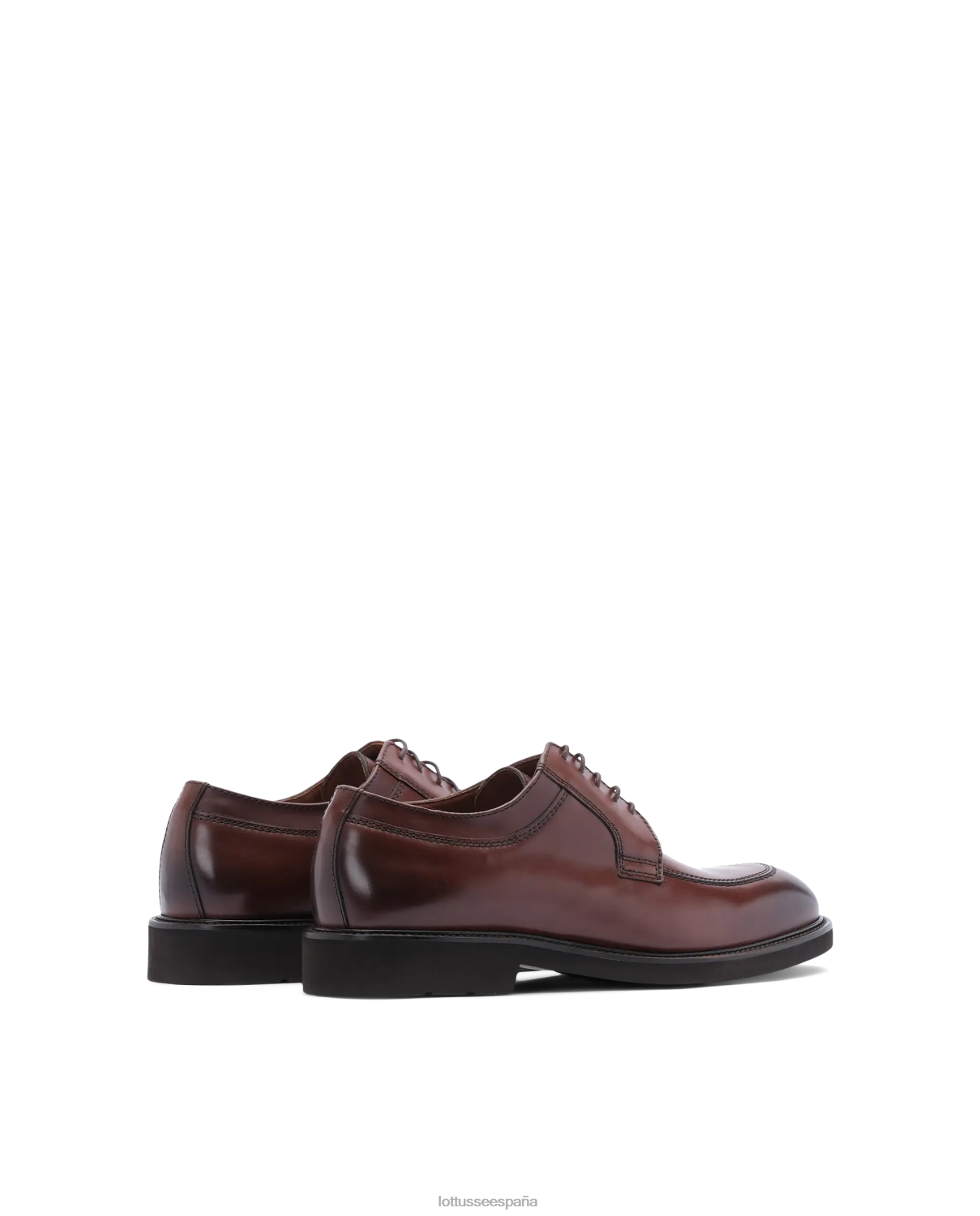 Lottusse mocasines baltimore derby de becerro brillante moca hombres calzado V40NX162