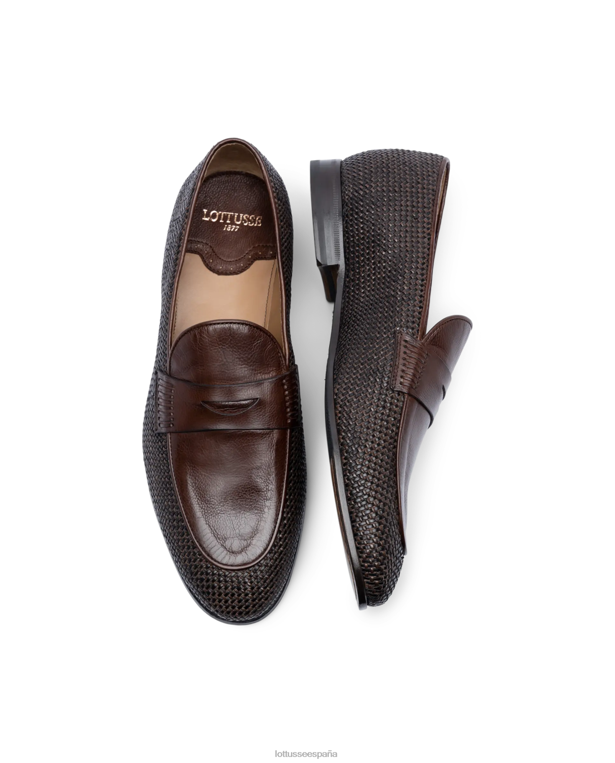 Lottusse mocasines canguro de malla verona moca hombres calzado V40NX96