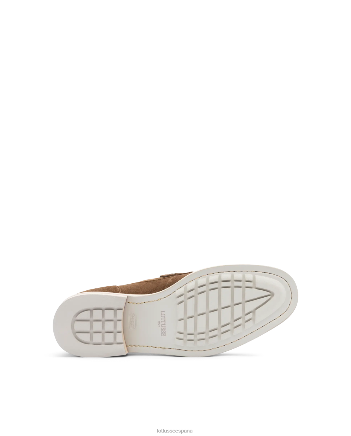 Lottusse mocasines de becerro con relieve Venecia marrón hombres calzado V40NX81