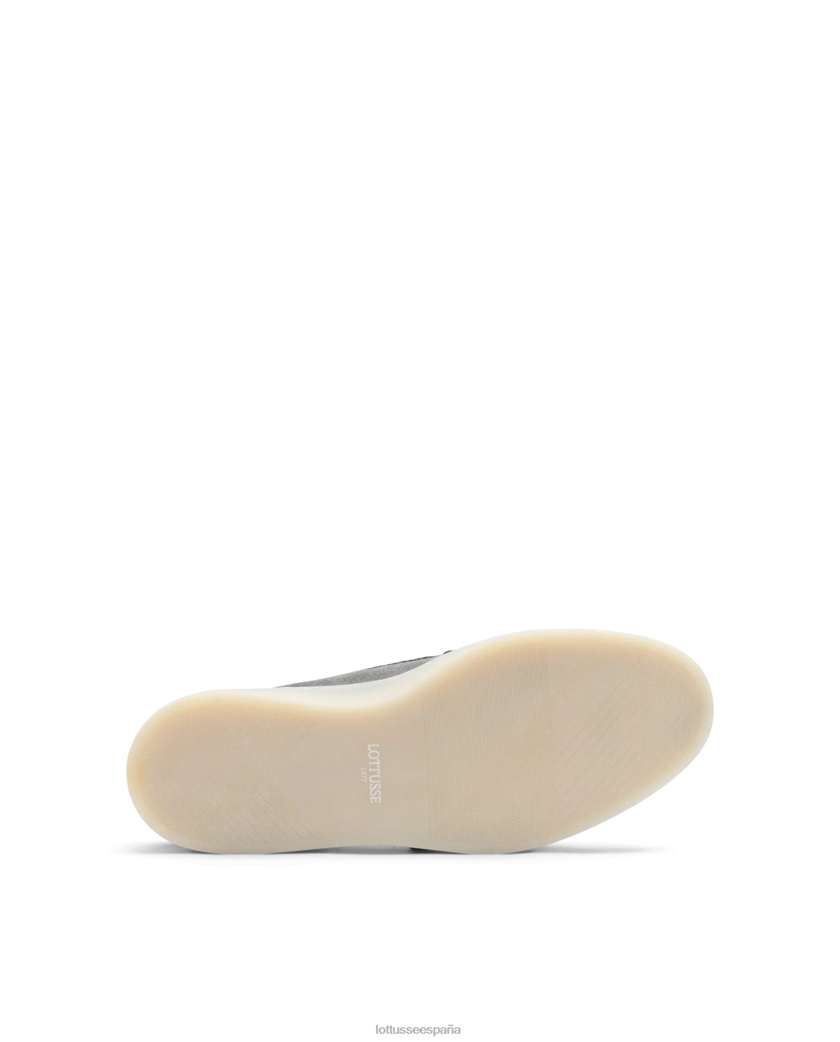 Lottusse mocasines fornells de ante y becerro gris plomo hombres calzado V40NX73