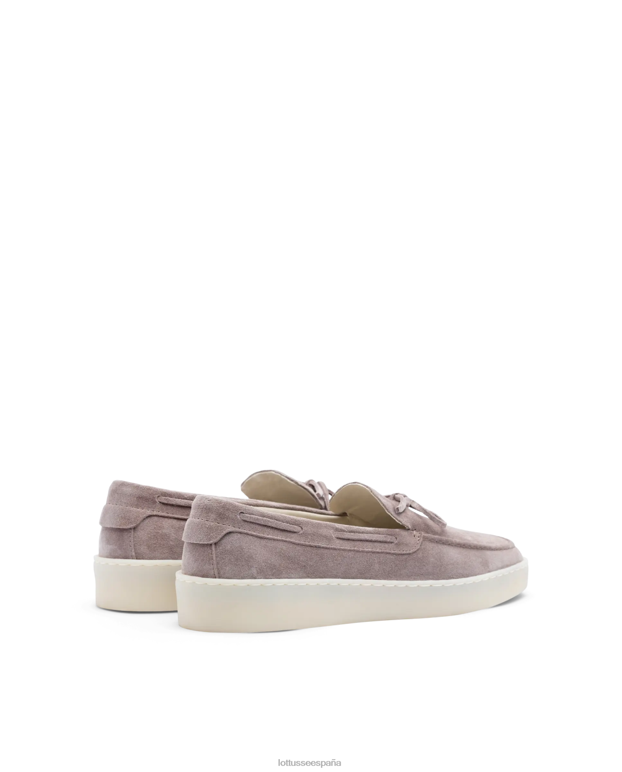 Lottusse mocasines fornells de ante y becerro púrpura hombres calzado V40NX72