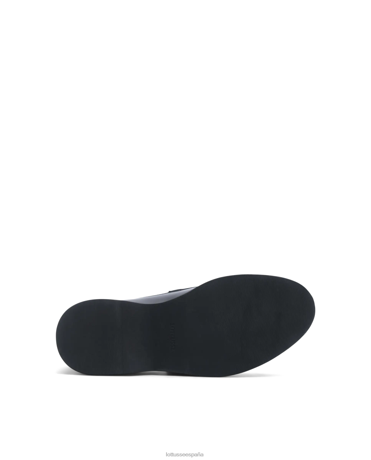 Lottusse mocasines suaves de cordero luca negro hombres calzado V40NX173