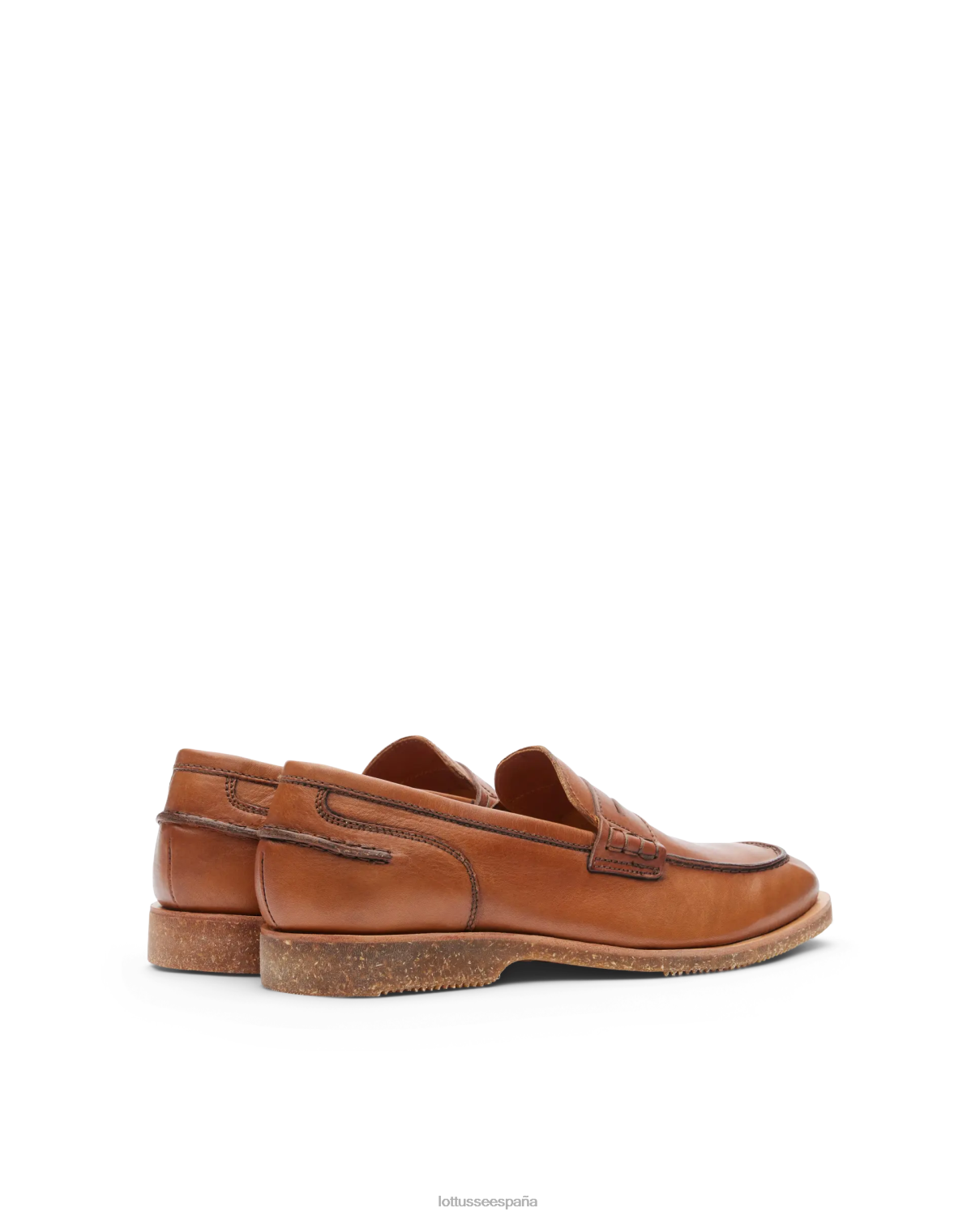 Lottusse mocasines terra vaqueta de becerro suave marrón hombres calzado V40NX84