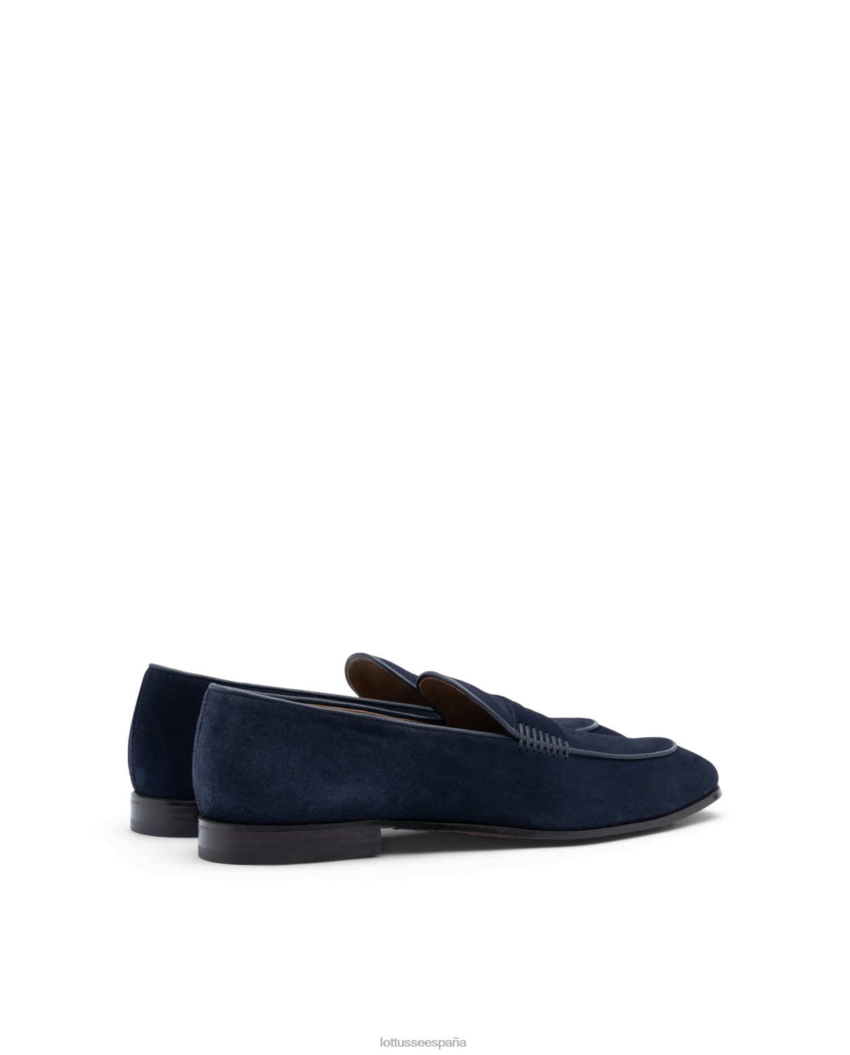 Lottusse mocasines verona de ante azul marino hombres calzado V40NX78