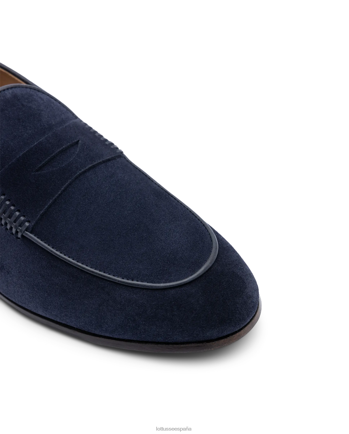 Lottusse mocasines verona de ante azul marino hombres calzado V40NX78