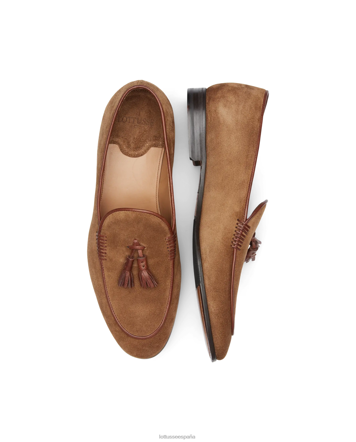 Lottusse mocasines verona de ante marrón hombres calzado V40NX86