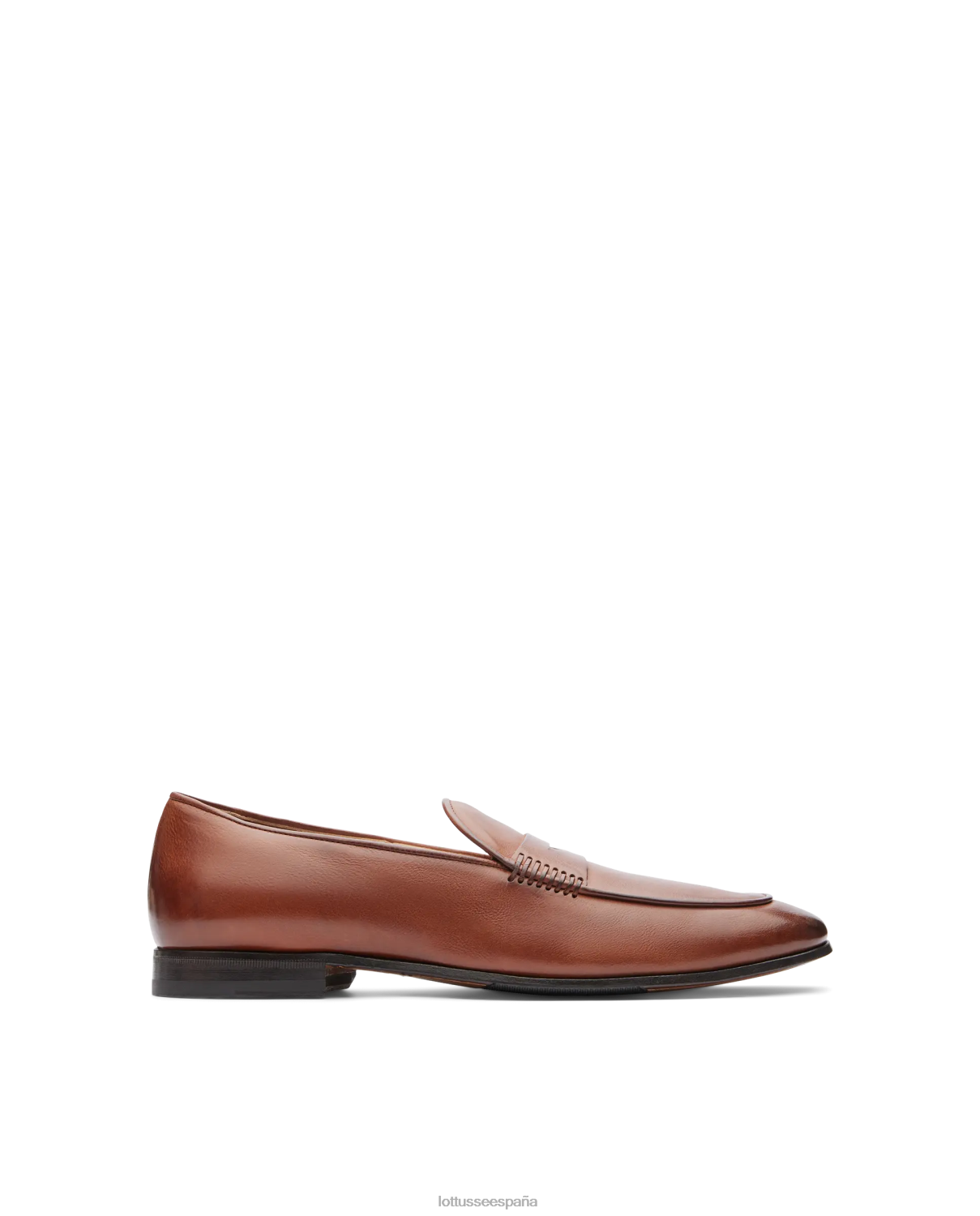 Lottusse mocasines verona de becerro cepillado marrón hombres calzado V40NX76