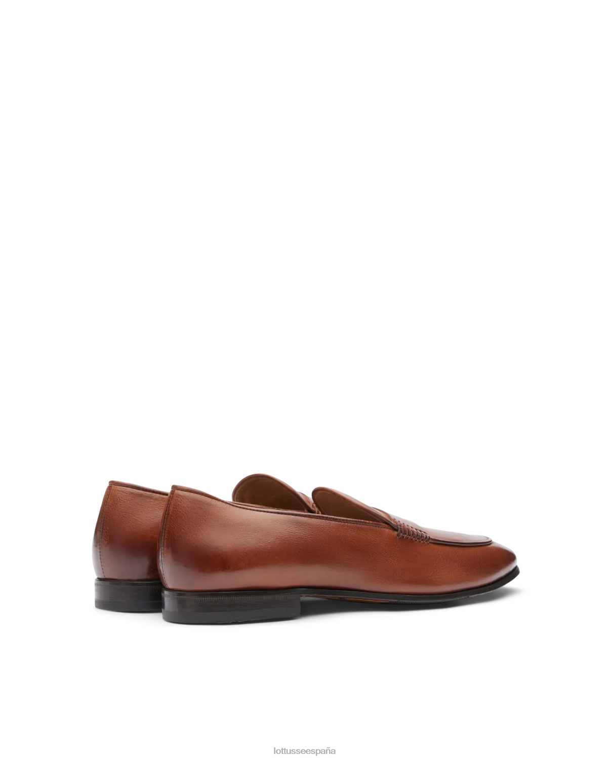 Lottusse mocasines verona de becerro cepillado marrón hombres calzado V40NX76