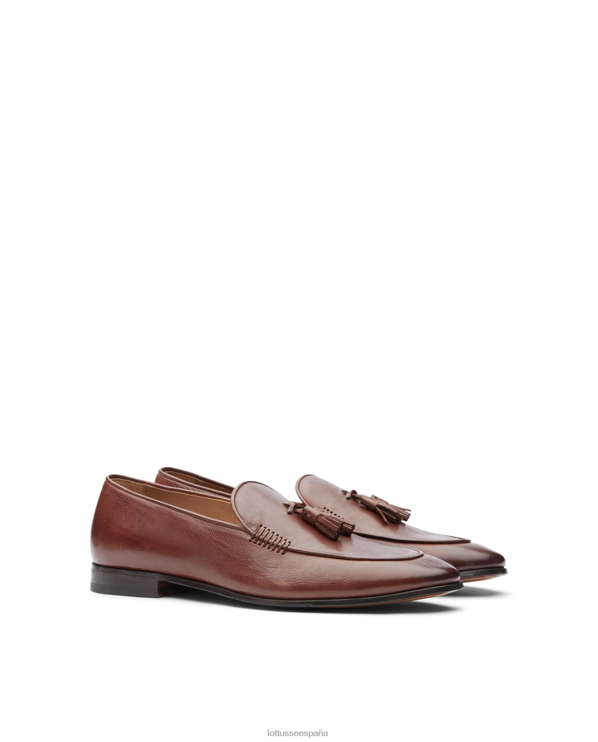 Lottusse mocasines verona de becerro cepillado moca hombres calzado V40NX87