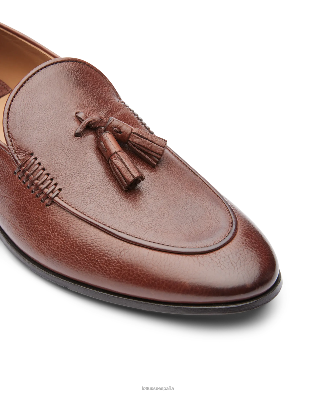 Lottusse mocasines verona de becerro cepillado moca hombres calzado V40NX87
