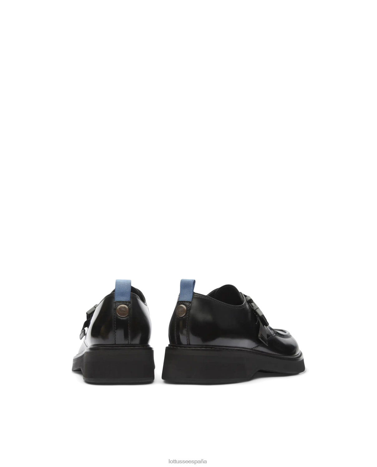 Lottusse monjes luca de becerro con carpeta pulida negro hombres calzado V40NX171