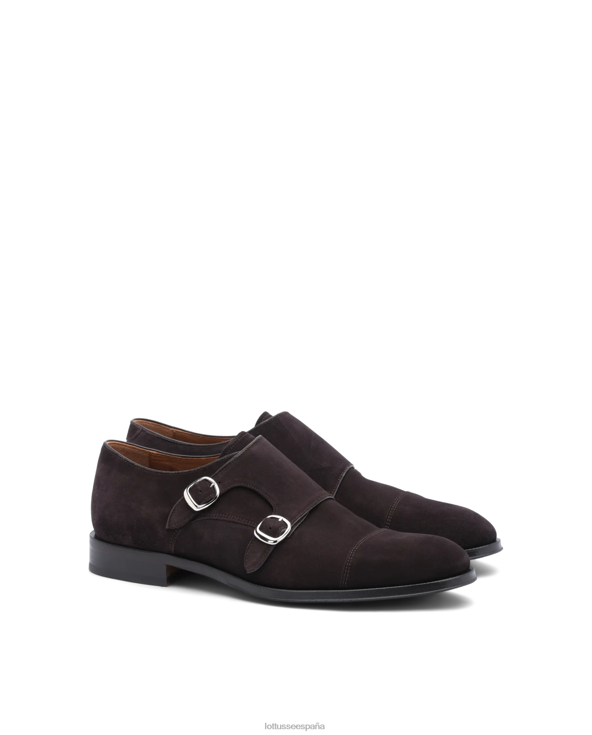 Lottusse zapatos monje lenox de ante de becerro moca hombres calzado V40NX136
