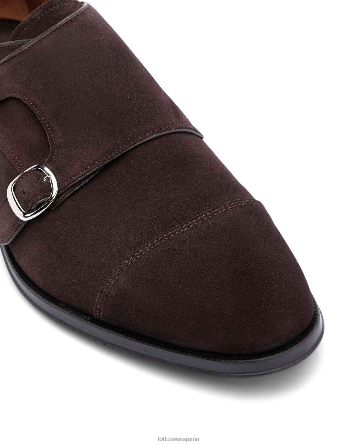 Lottusse zapatos monje lenox de ante de becerro moca hombres calzado V40NX136
