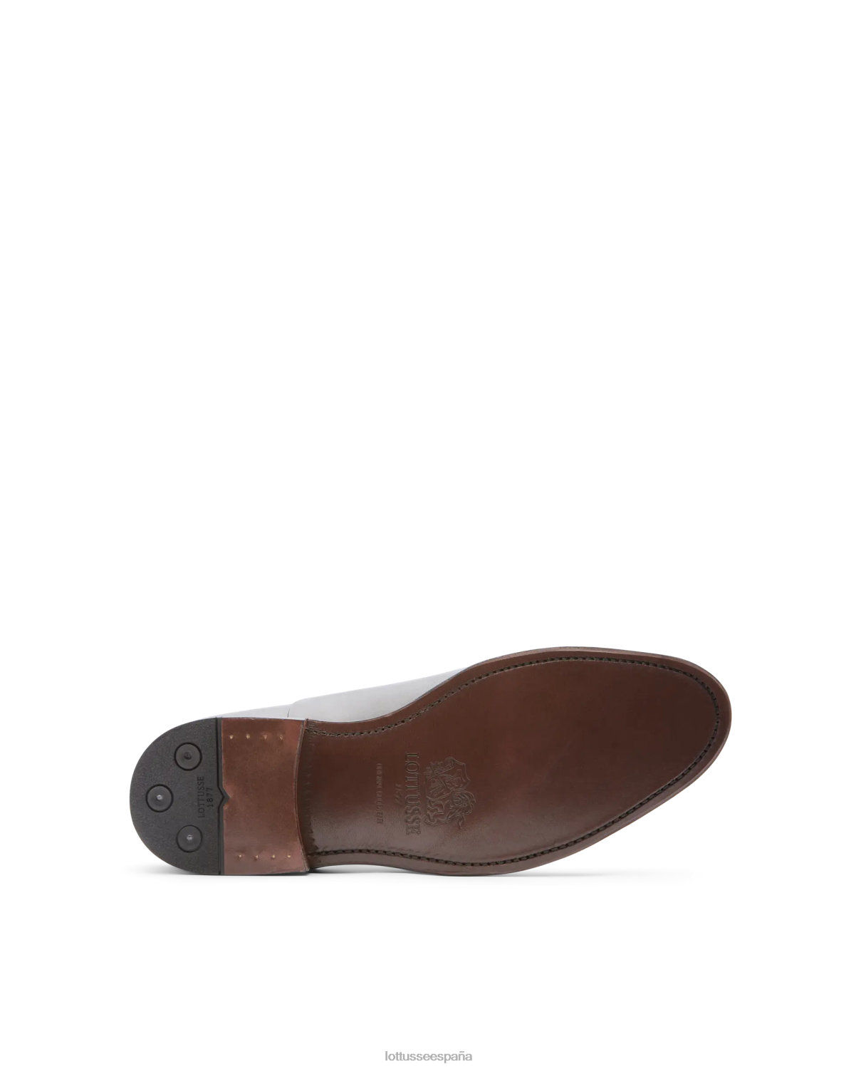 Lottusse Oxford de becerro de anilina con corteza premium moca hombres calzado V40NX2