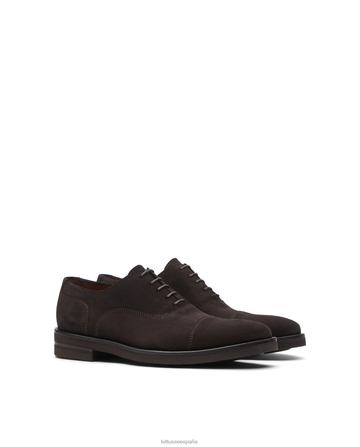 Lottusse Oxford de becerro de gamuza Holborn moca hombres calzado V40NX16