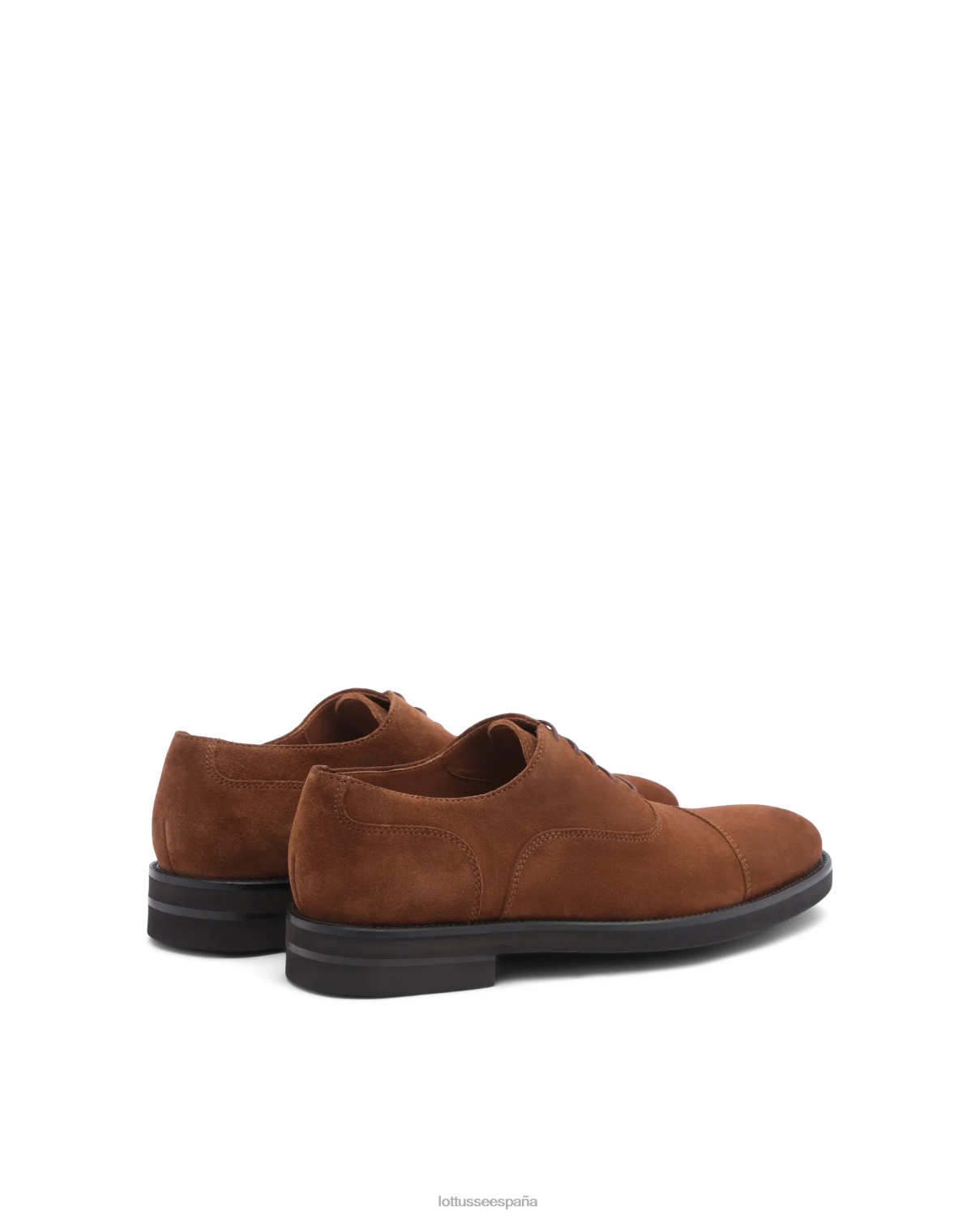 Lottusse Oxfords Holborn de ante de becerro marrón hombres calzado V40NX144