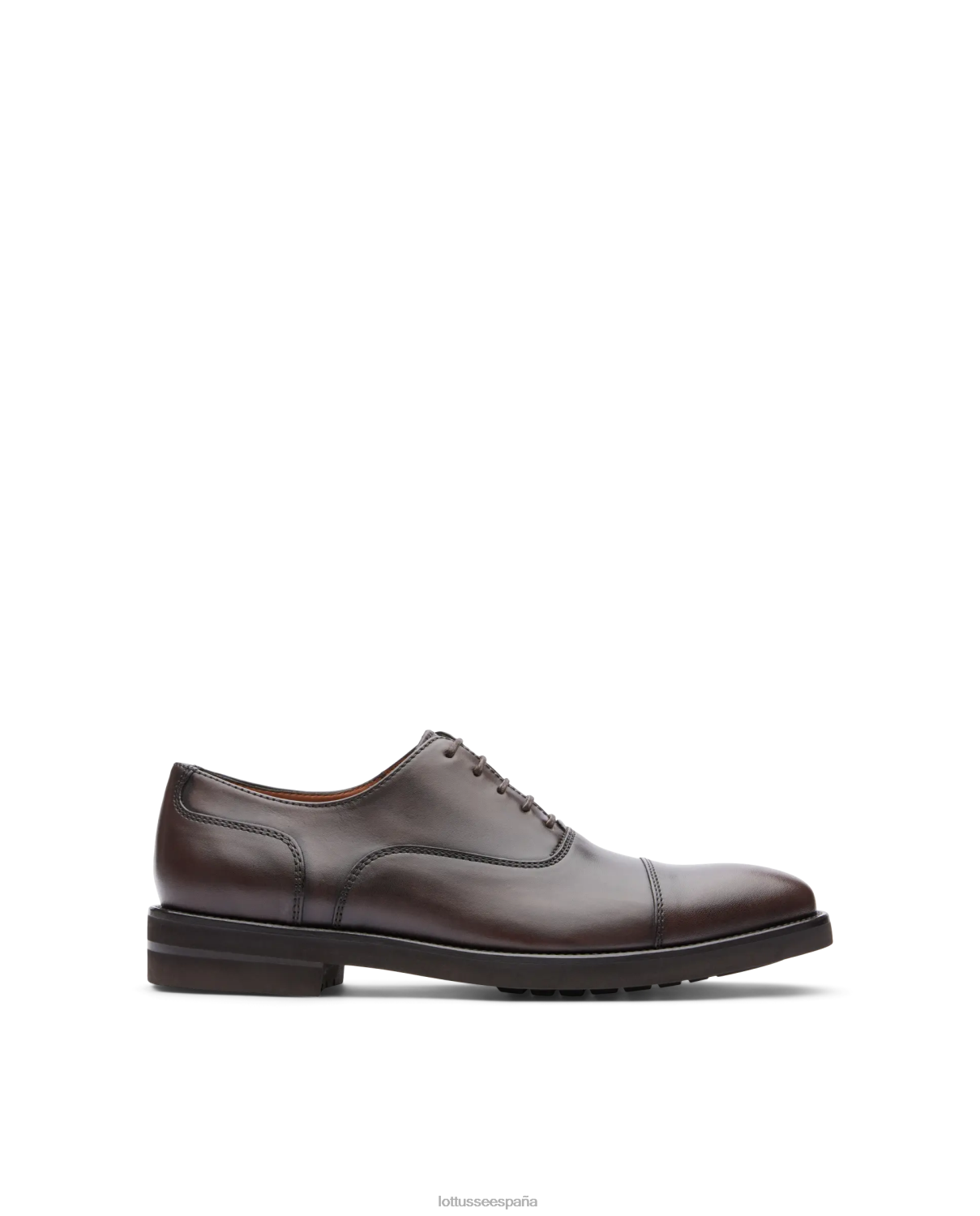 Lottusse holborn cepillado de becerro oxford moca hombres calzado V40NX145