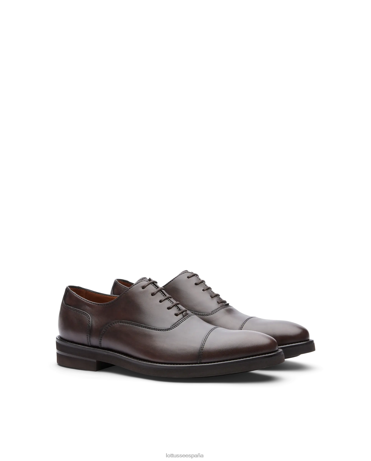 Lottusse holborn cepillado de becerro oxford moca hombres calzado V40NX145