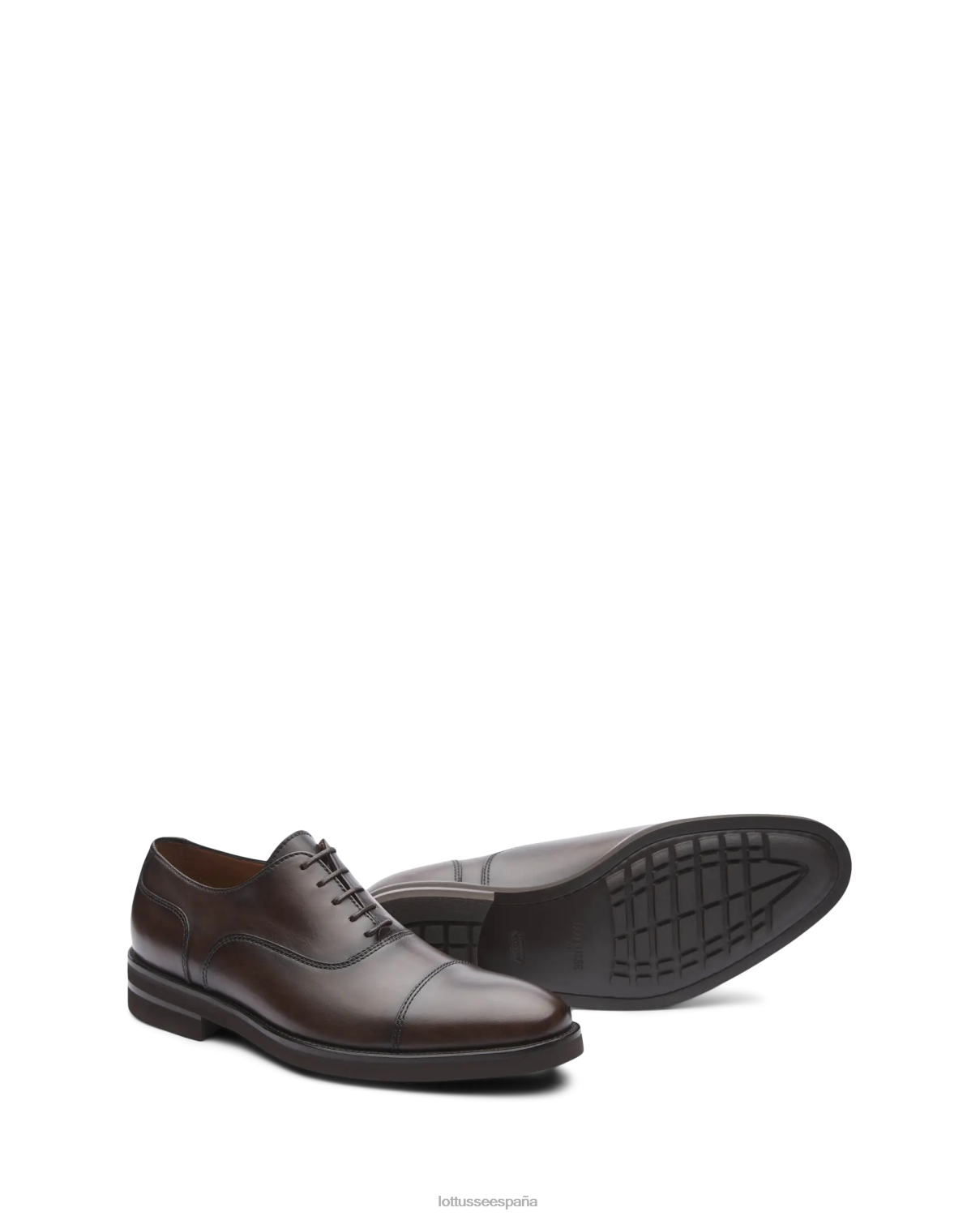 Lottusse holborn cepillado de becerro oxford moca hombres calzado V40NX145