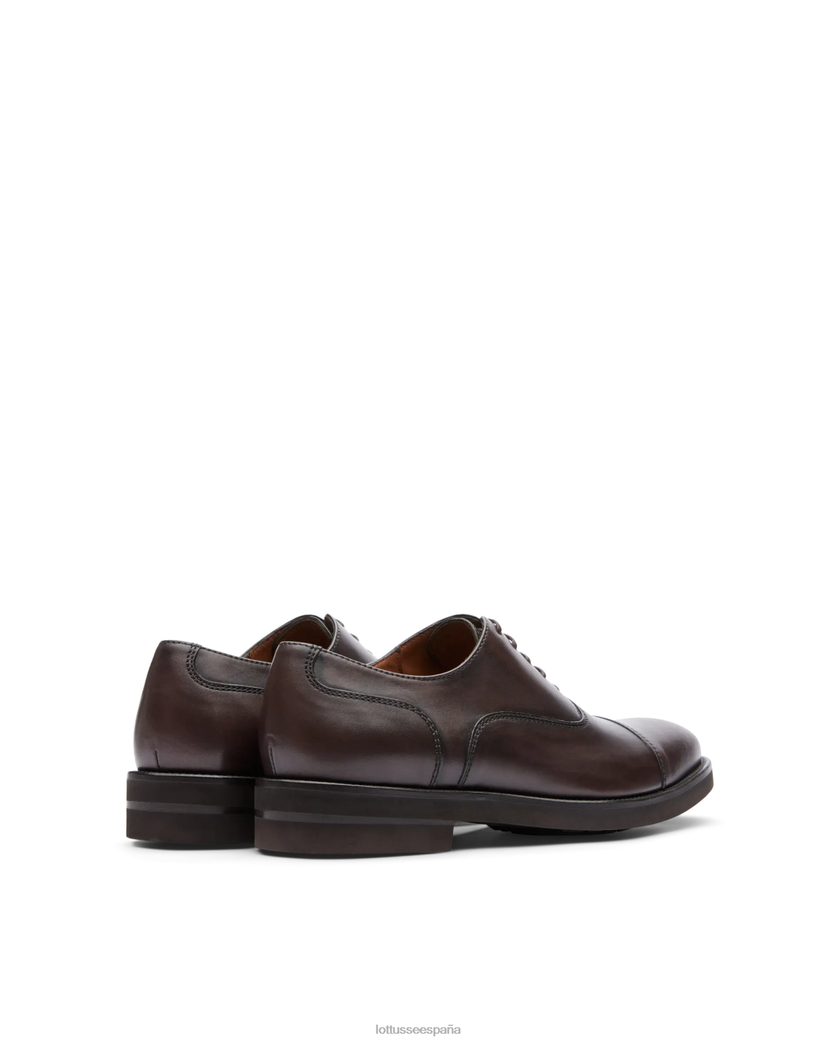 Lottusse holborn cepillado de becerro oxford moca hombres calzado V40NX145