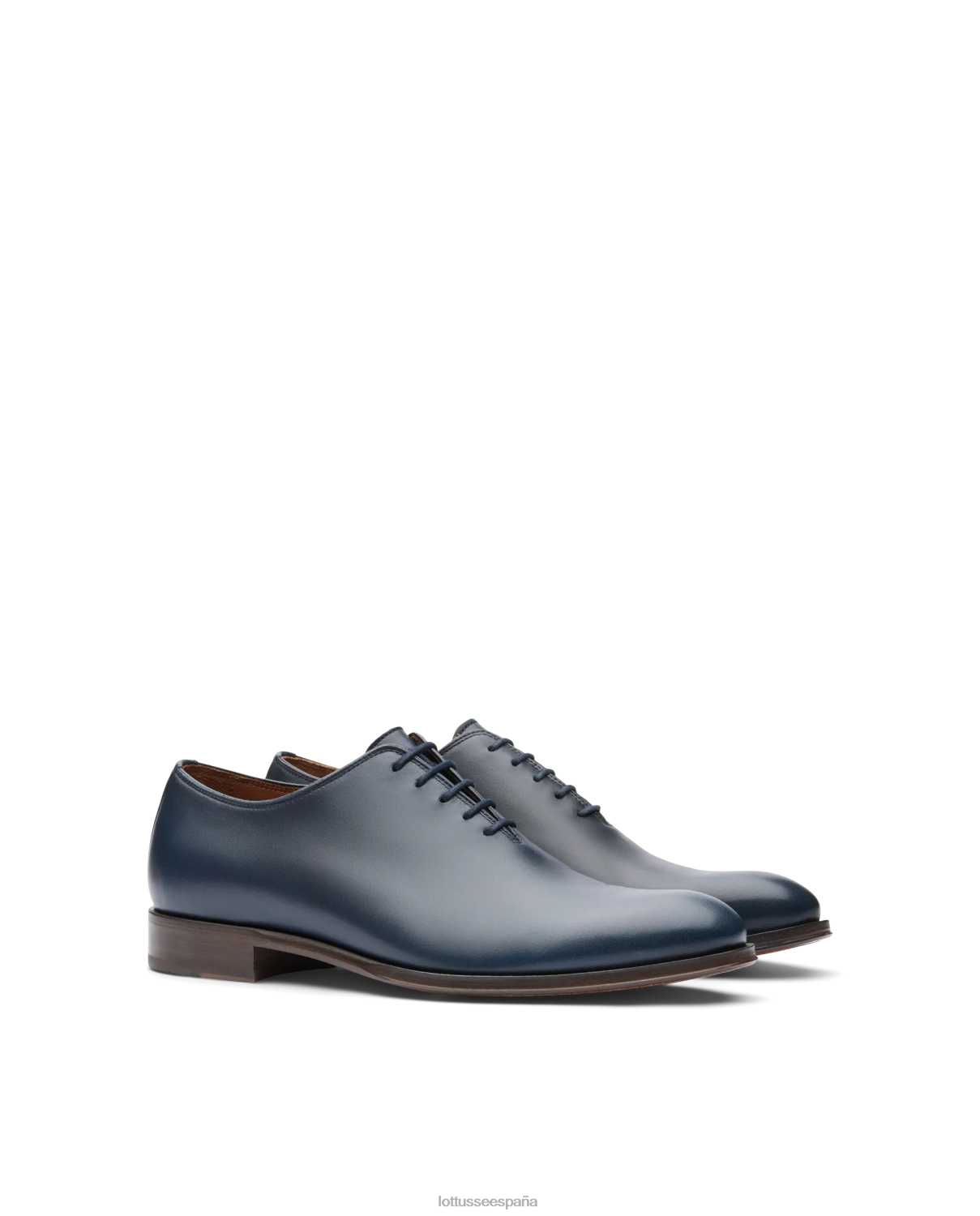 Lottusse lenox cepillado de becerro oxford azul marino hombres calzado V40NX14
