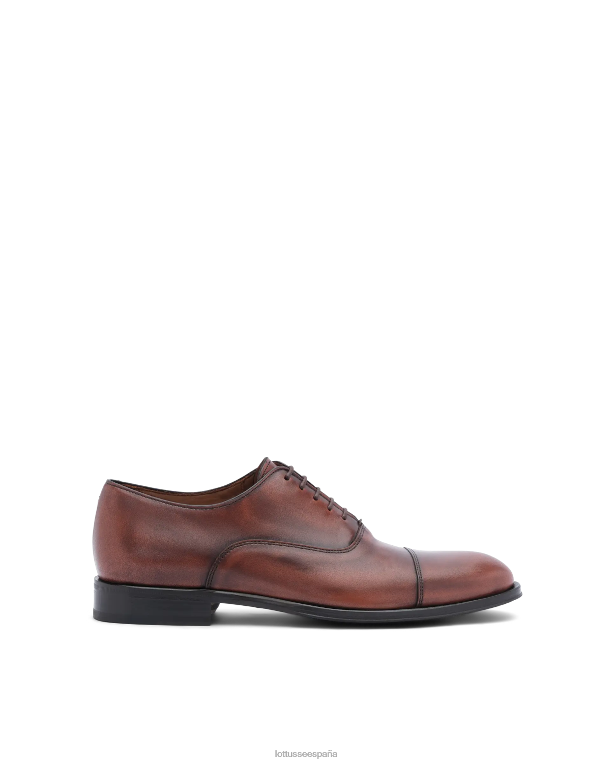 Lottusse lenox cepillado de becerro oxford marrón hombres calzado V40NX137