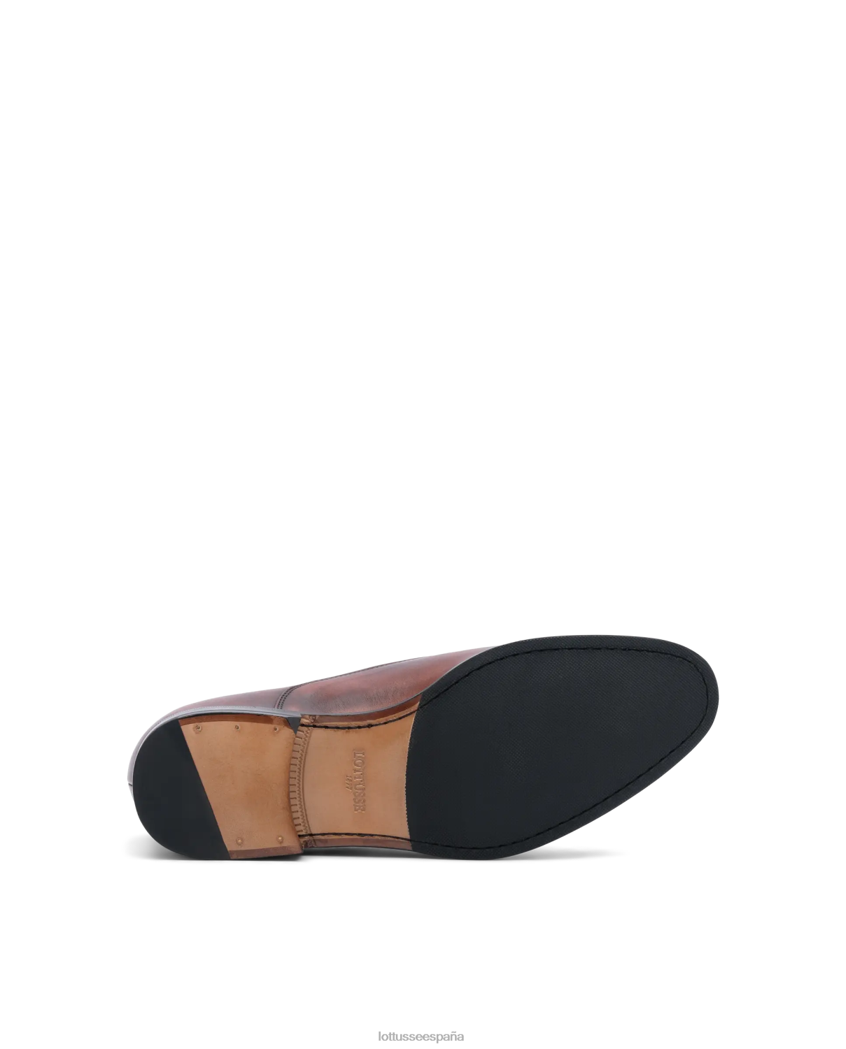 Lottusse lenox cepillado de becerro oxford marrón hombres calzado V40NX137