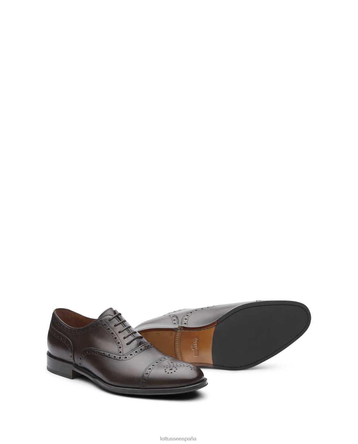 Lottusse lenox cepillado de becerro oxford moca hombres calzado V40NX11