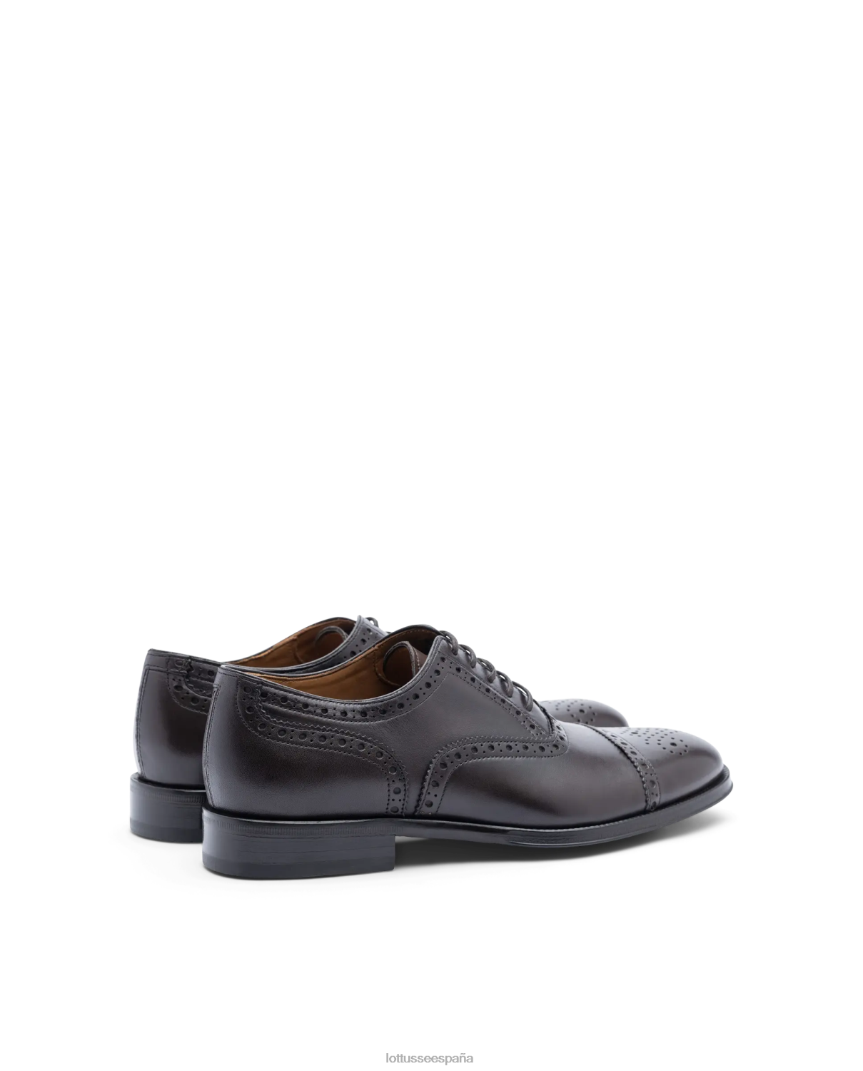 Lottusse lenox cepillado de becerro oxford moca hombres calzado V40NX11