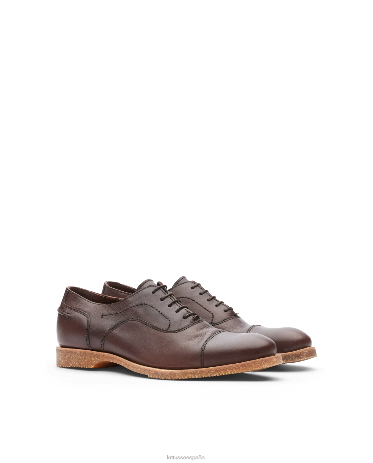 Lottusse terra vaqueta soft becerro oxford marrón hombres calzado V40NX85