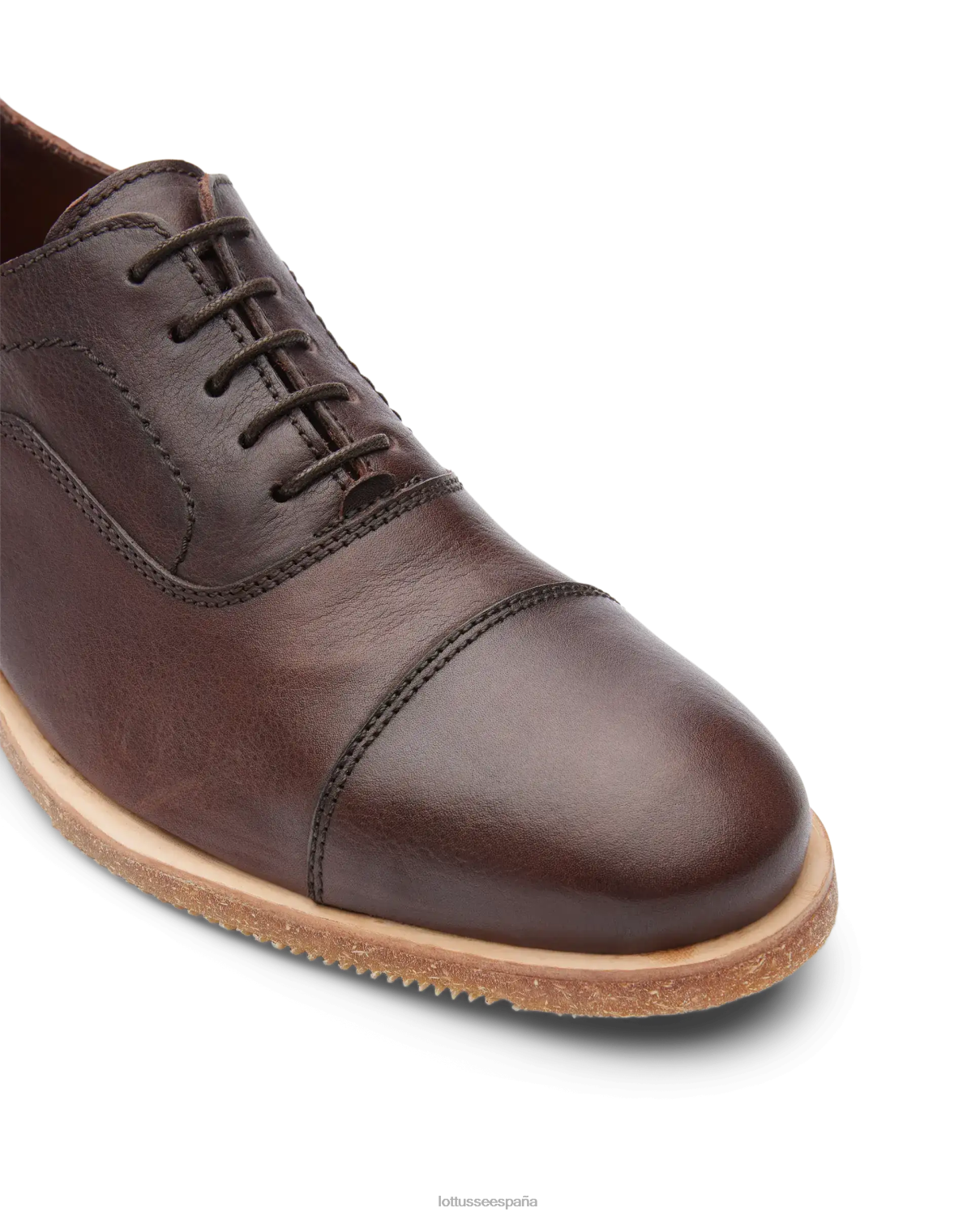 Lottusse terra vaqueta soft becerro oxford marrón hombres calzado V40NX85