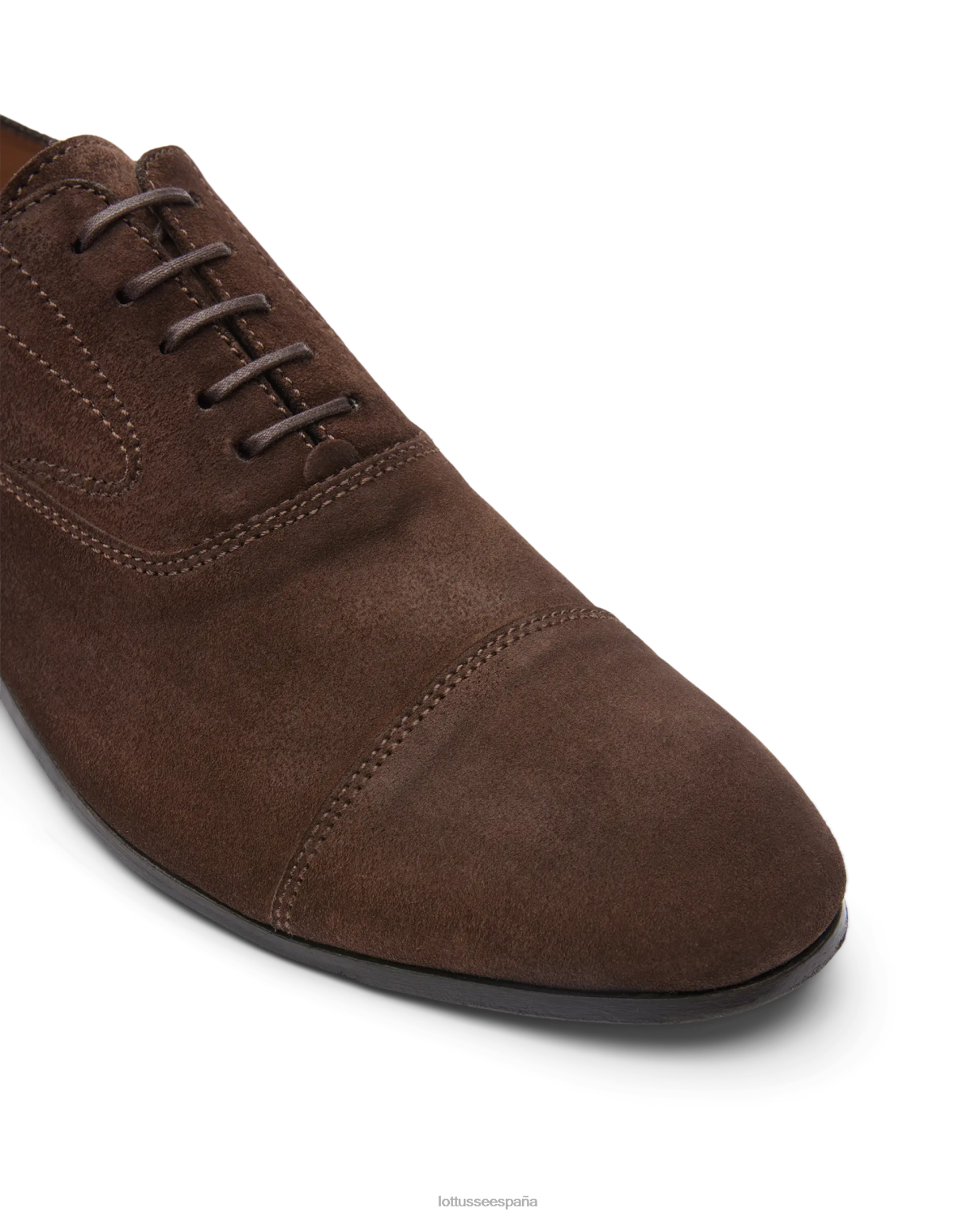 Lottusse verona cepillado de becerro oxford moca hombres calzado V40NX75